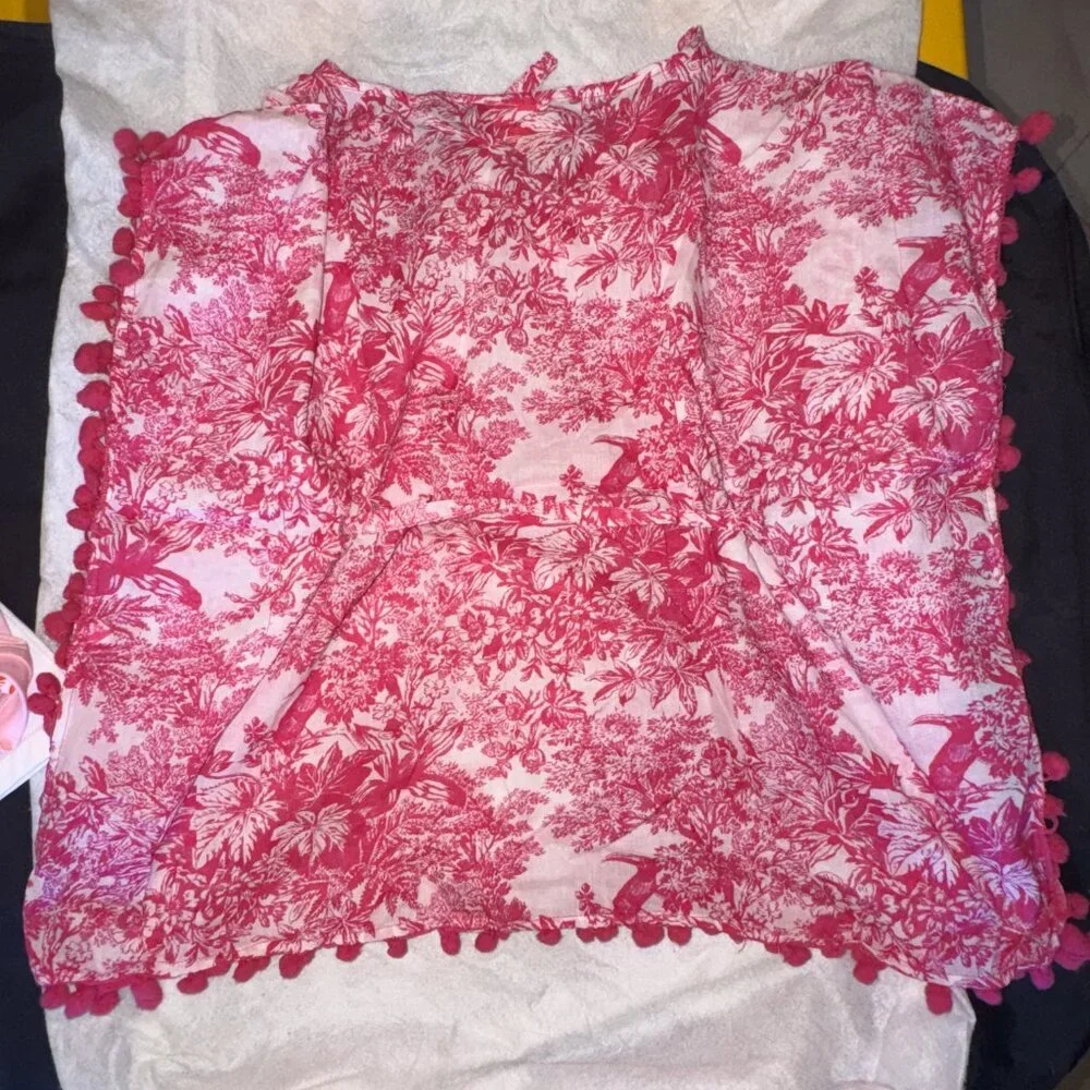 Sundek Girl Pink Bikini Set and Coverup NWOT size 6